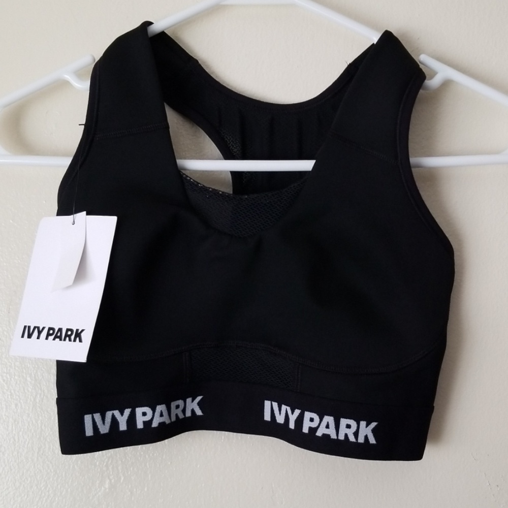 Ivy Park Black Sports Bra